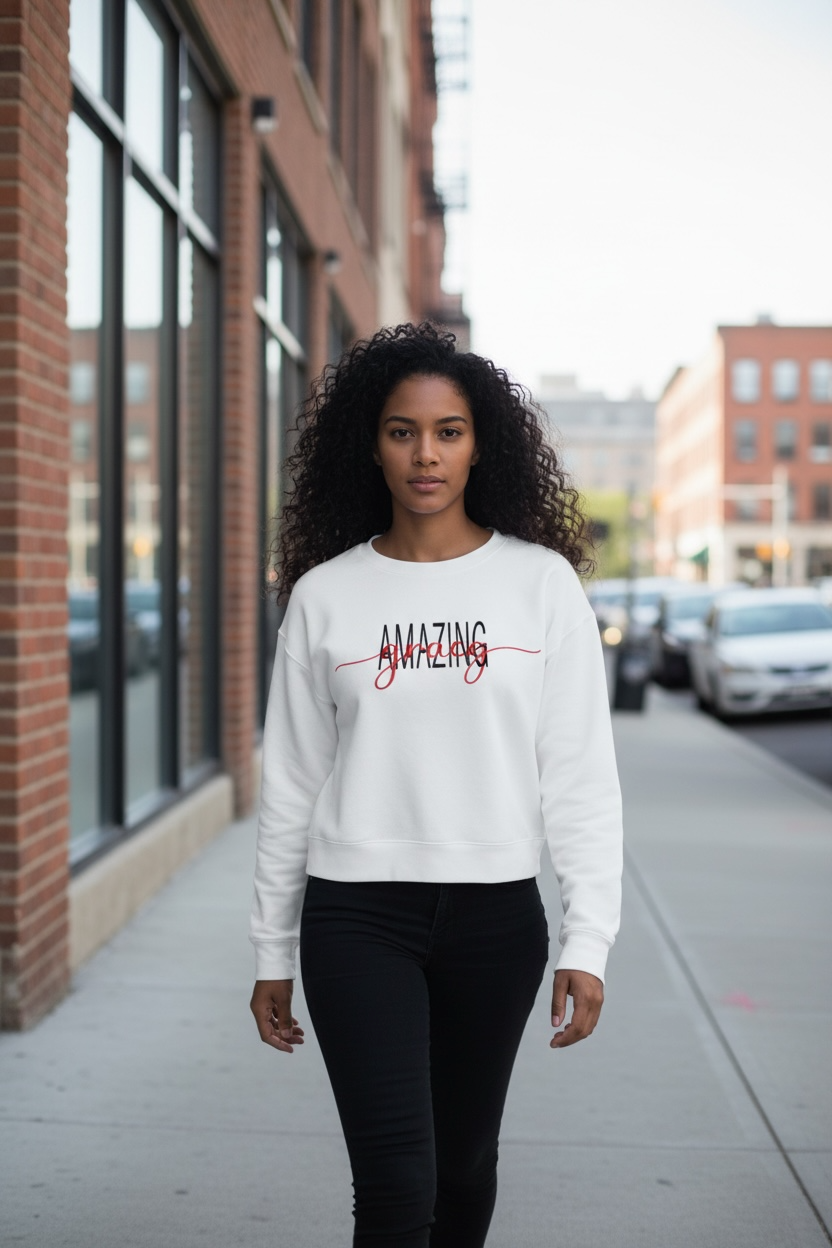 Amazing Grace Embroidered Sweatshirt